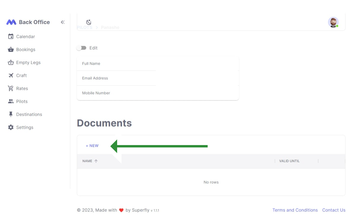 add-new-pilot-document